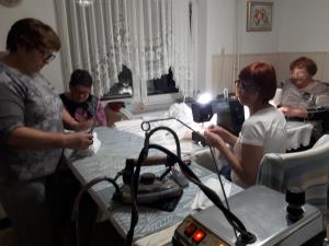 Jožica Sagadin, Ema Kiseljak, Marija Miklaužič in Magda Intihar iz Gerečje vasi